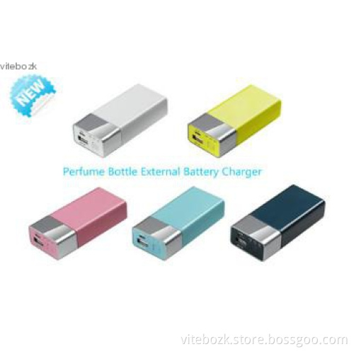 Cute Gifts Portable Perfume Bottle Battery Charger 4000mAh